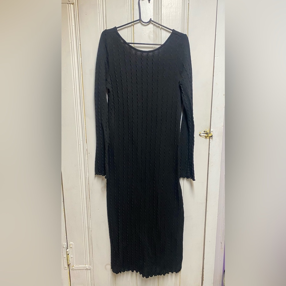Primark Black Long Sleeve Maxi Dress